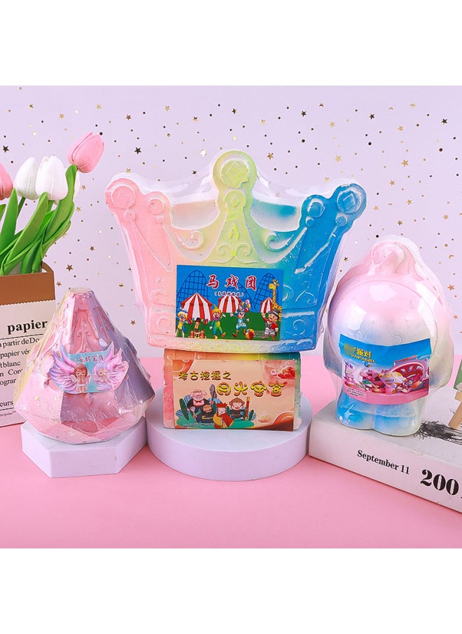 Generic - Archaeological Digging Toys Dinosaur Fossils Stall Luminous Gem Blind Stone Children's Knocking Digging Treasure Toys Blind Box-Color:Titanium Empty Rabbit - Image 1