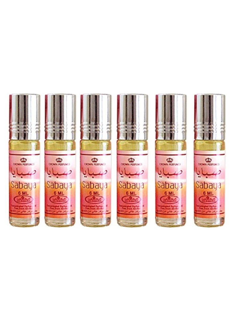 CROWN PRINCE - Al Rehab 6-Piece Sabaya Concentrated Perfume Oil 6ml - Image 1