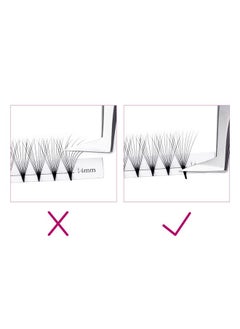 FADLASH Lash Extension 10D 0.07 Premade Fans Eyelash Extensions D Curl Mix Tray Volume Short Stem (10D-0.07-D, 8-14Mm Mix)  - Image 3