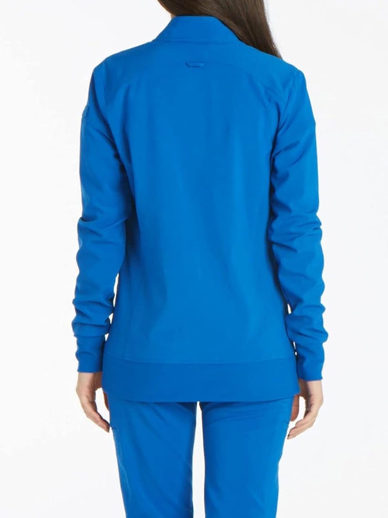 Cherokee iFlex Women's Warm Up Scrubs Jacket with Zip Front - CK303 - Image 2