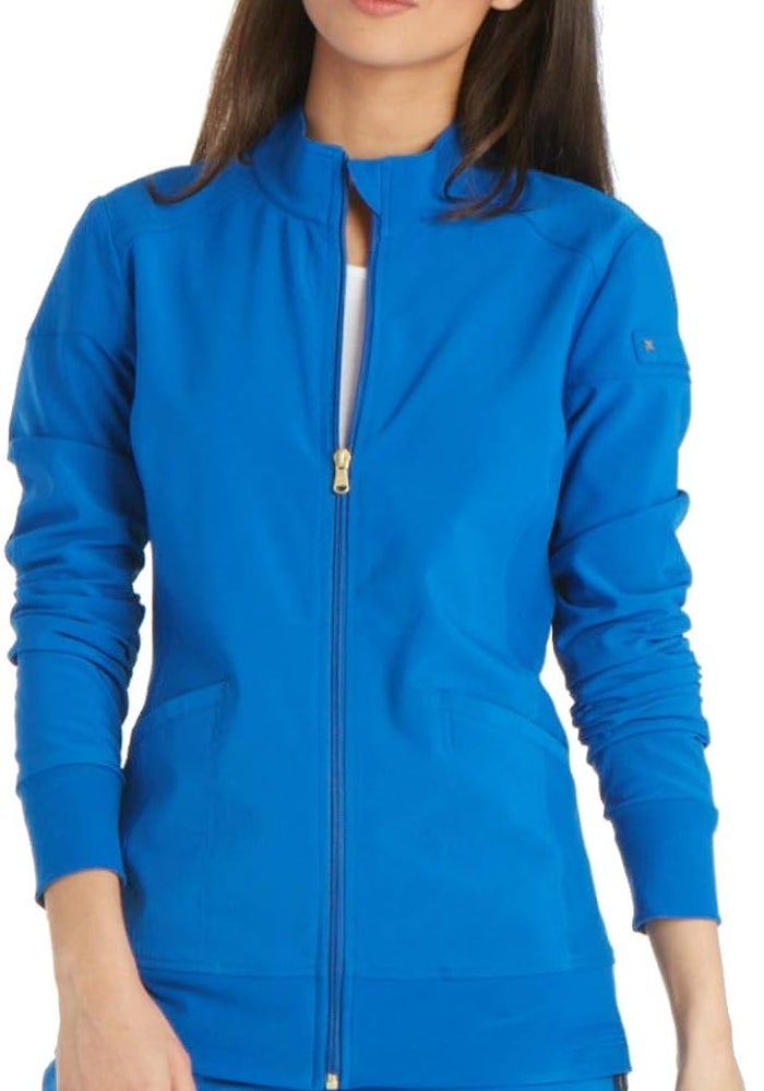 Cherokee iFlex Women's Warm Up Scrubs Jacket with Zip Front - CK303 - Image 1