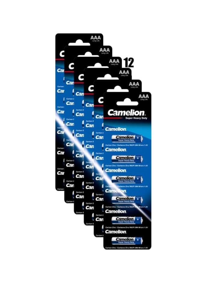Camelion Camelion Super Heavy Duty Batteries R6/AAA/Pack of 6 12 Packs - Image 1