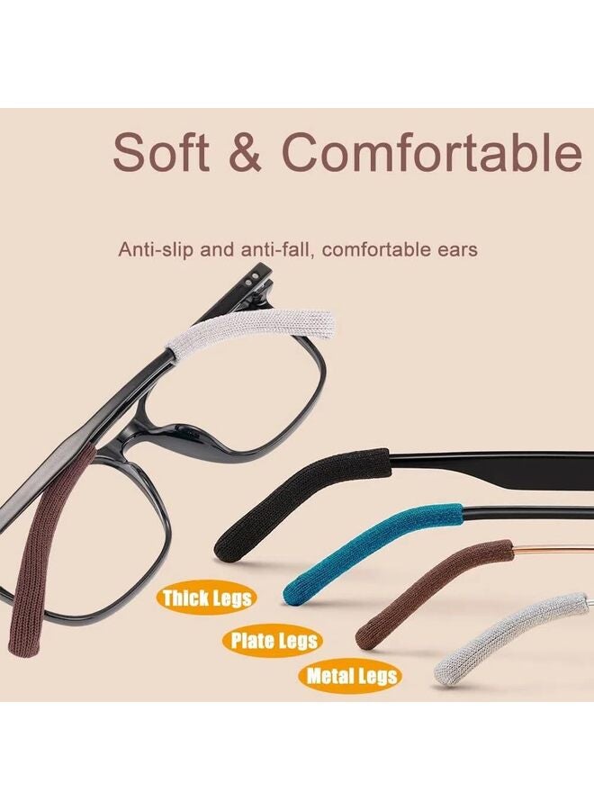 Eye Glasses Ear Grippers, Soft Knitting Cotton Arm Cushion for Glasses Behind Ear, Anti Slip Eye Glass Ear Grips, Non Slip Ear Pads for Glasses, Eyeglasses Temple Tips for Pain - Image 5