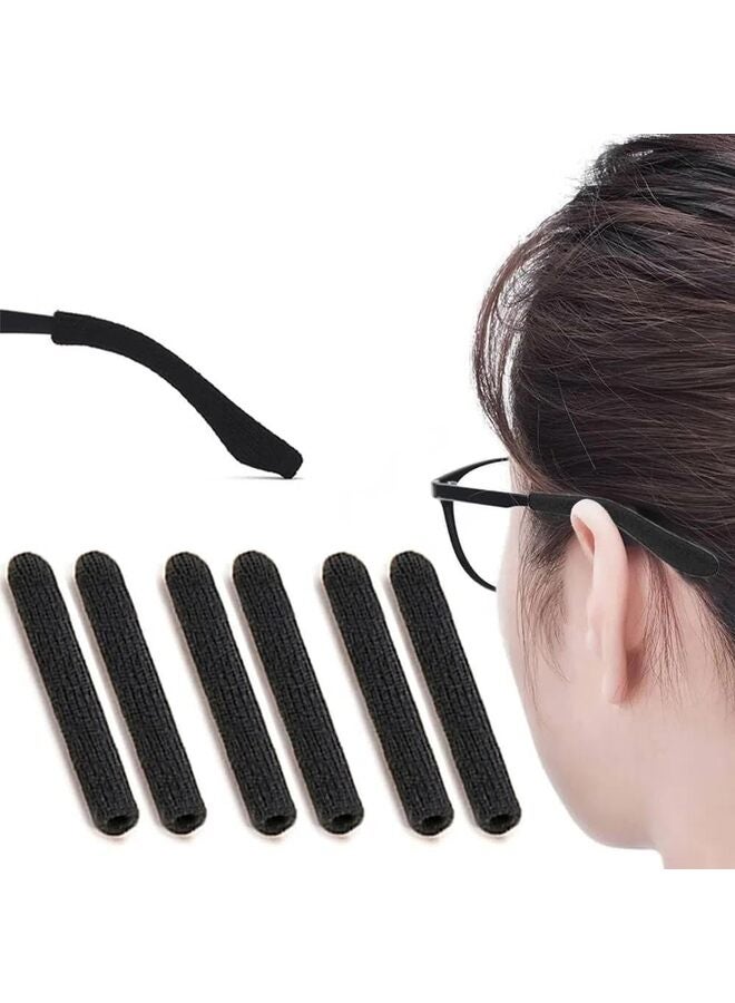 Eye Glasses Ear Grippers, Soft Knitting Cotton Arm Cushion for Glasses Behind Ear, Anti Slip Eye Glass Ear Grips, Non Slip Ear Pads for Glasses, Eyeglasses Temple Tips for Pain - Image 1