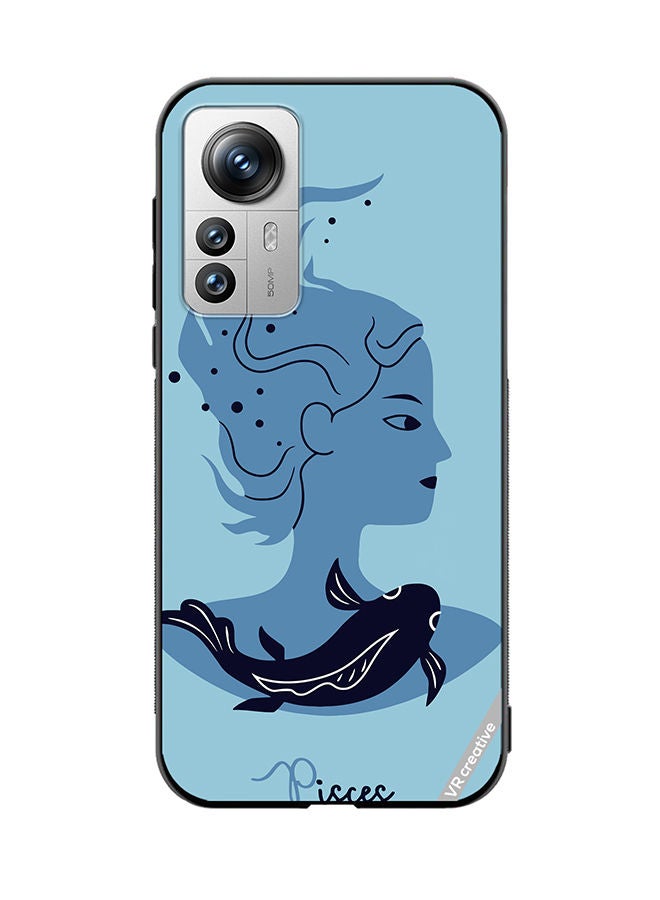 VR CREATIVE Protective Case Cover For Xiaomi 12X Pisces Zodiac Sign 2 Design Multicolour - Image 1