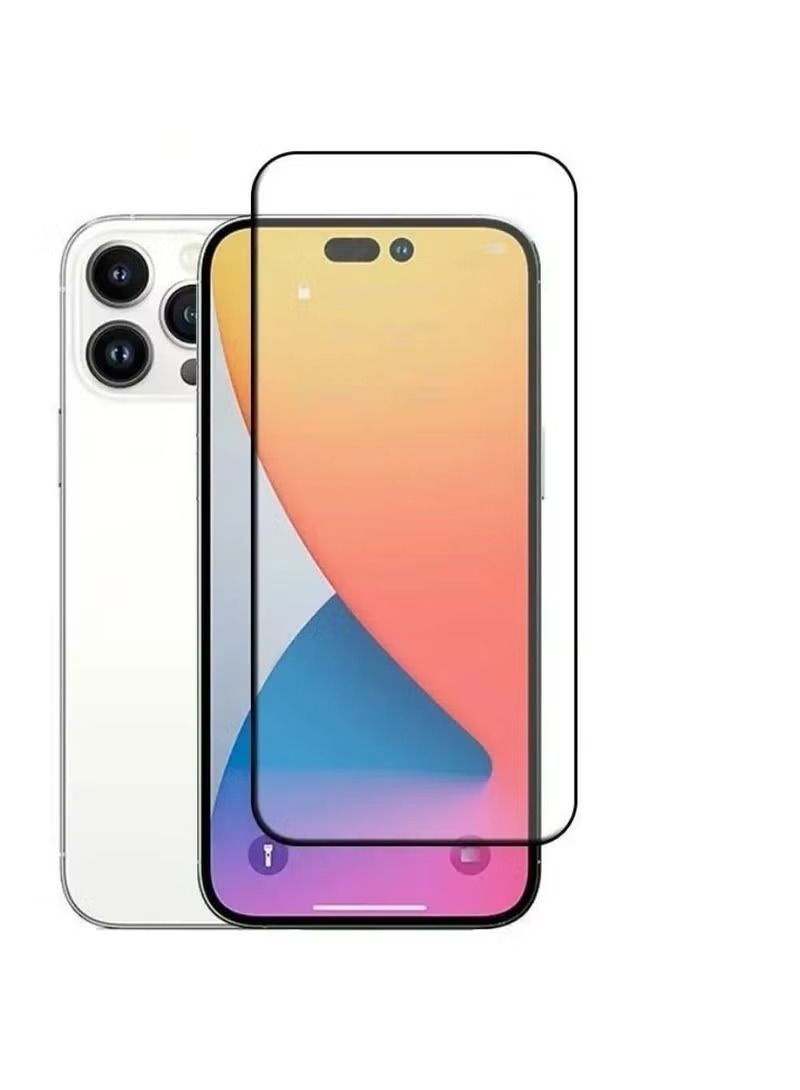 IAF Tempered Glass Screen Protector For IPhone 14 Pro Max Black - Image 1
