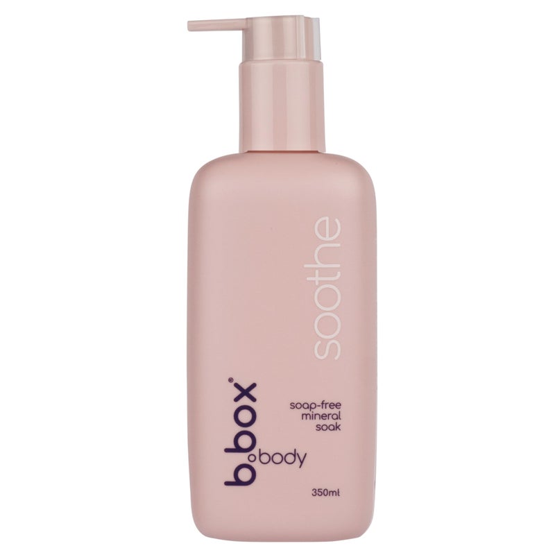 b.box body Soothe - Soap Free Mineral Bath Soak with Calming Kakadu Plum Scent. Safe for Baby from Birth & All Ages. Gently Cleans & Softens Skin. Cruelty Free. Dermatologist Tested. 11.8 Fl Oz - Image 1
