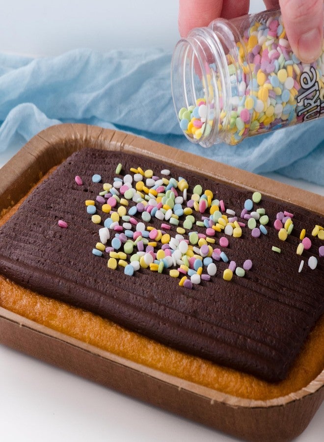 Sweets Indeed Dye Free Rainbow Sprinkles, No Artificial Dyes, Edible Sprinkle Mix, Perfect for Cake Decorations, Baking, Ice Cream, Cookies, Cupcake Topper (Dye Free Confetti Circle) - Image 5