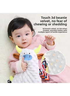 Generic The Baby-coaxing Artifact Soothing Toys Can Be Imported And Can Be Chewed Without Hair Falling Off. The Sleeping Artifact Is A Stroking Towel To Sleep With Plush Hand Puppets.-Color:Blue Qiaoqiao Elephant Comfort Doll  - Image 5