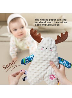 Generic The Baby-coaxing Artifact Soothing Toys Can Be Imported And Can Be Chewed Without Hair Falling Off. The Sleeping Artifact Is A Stroking Towel To Sleep With Plush Hand Puppets.-Color:Blue Qiaoqiao Elephant Comfort Doll  - Image 3
