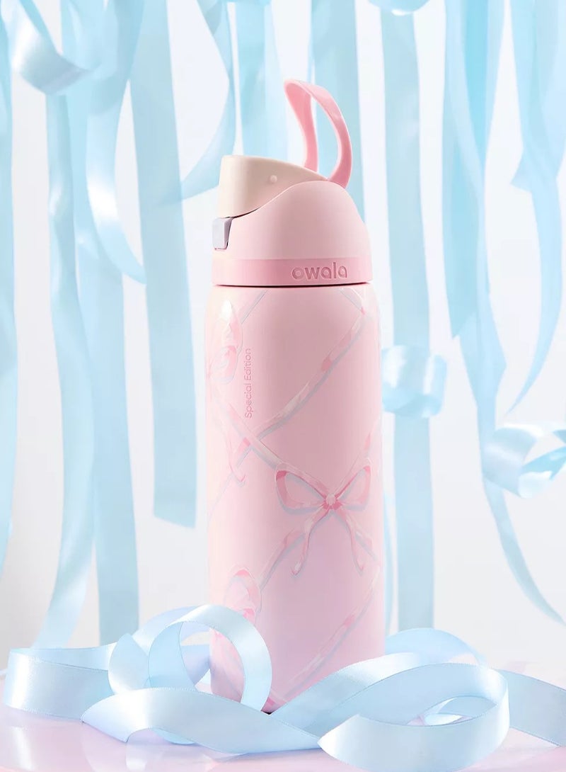 Owala （Sugar Plum Fairy 32OZ）FreeSip Insulated Stainless Steel Water Bottle with Straw for Sports, Travel, and School BPA-Free Sports Water Bottle - Image 1