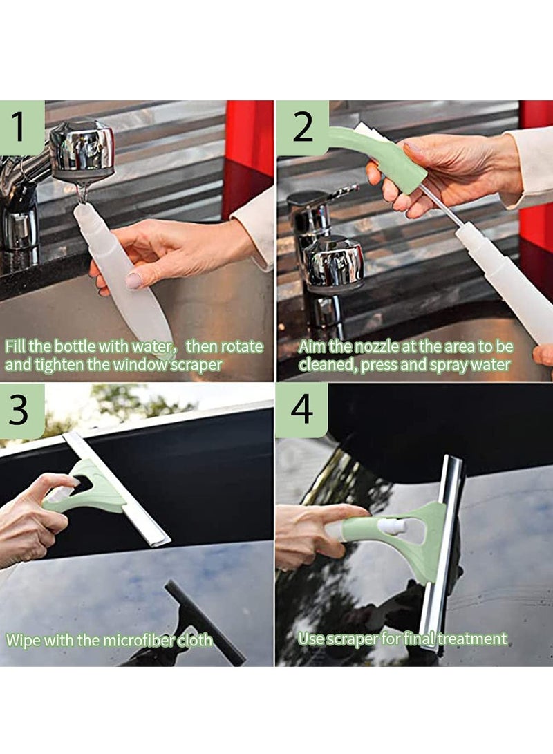 SYOSI Window Squeegees with Spray Bottle, 2 in 1 Window Cleaning Tool for Windows, Window Cleaning Shower Glass Squeegees, Household Window Mirror Squeegee for Home Cleaning, Glass Door, Tile Wall, Car - Image 5
