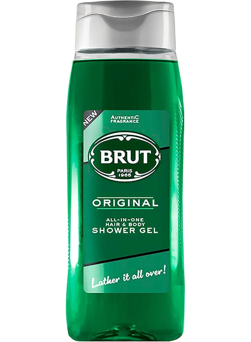 BRUT Hair & Body Shower Gel 500ML - Image 1