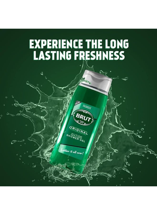BRUT Hair & Body Shower Gel 500ML - Image 4