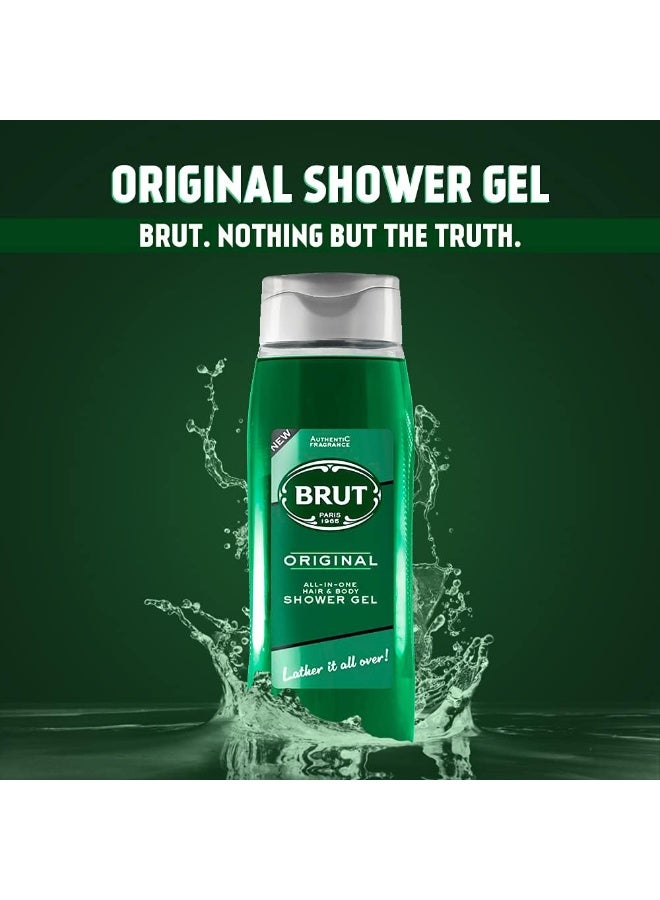 BRUT Hair & Body Shower Gel 500ML - Image 3