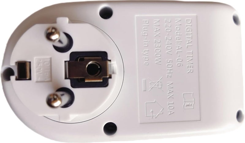 Digital Timer Socket with LCD Display Programmable Electric Outlet Universal Plug White - Image 2