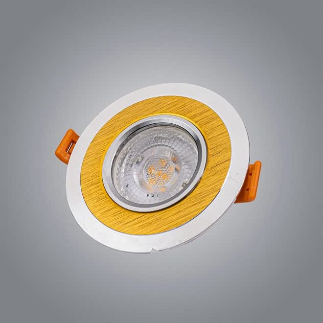 Lamps Recessed Ceiling Spotlight - Gold & Silver LED Downlight for Modern Home & Office Decor