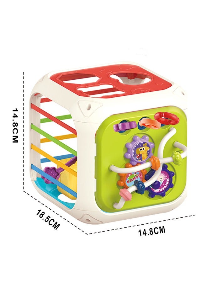 Mr. Penda Baby Activity Center Shape Sorter, 7 in 1 Sorting Box, Early Learning Interactive Montessori Toys Gifts for Toddlers Boys Girls (Random Color) - Image 2