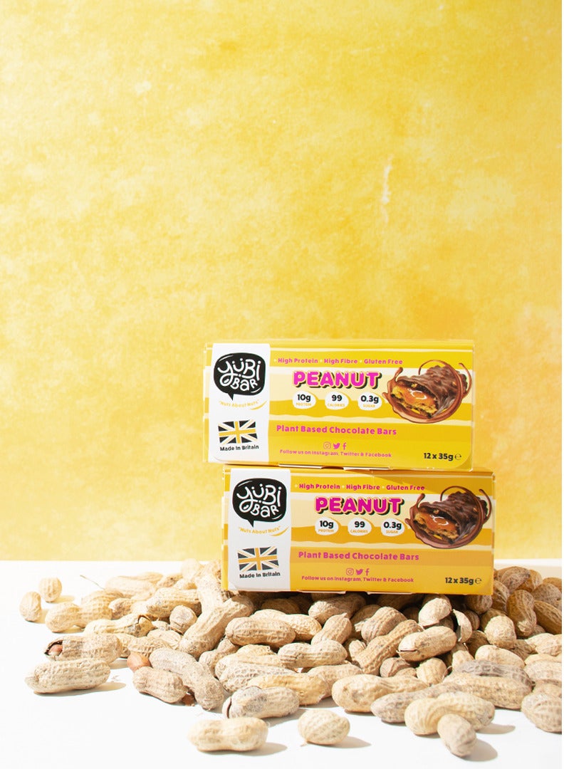 يوبي بار يـوبي بار ألواح بروتين نباتية بالفول السوداني - 12 × 35 غرام - 99 سعرة حرارية - خالية من الغلوتين ومنتجات الألبان - صنع في المملكة المتحدة - Image 4