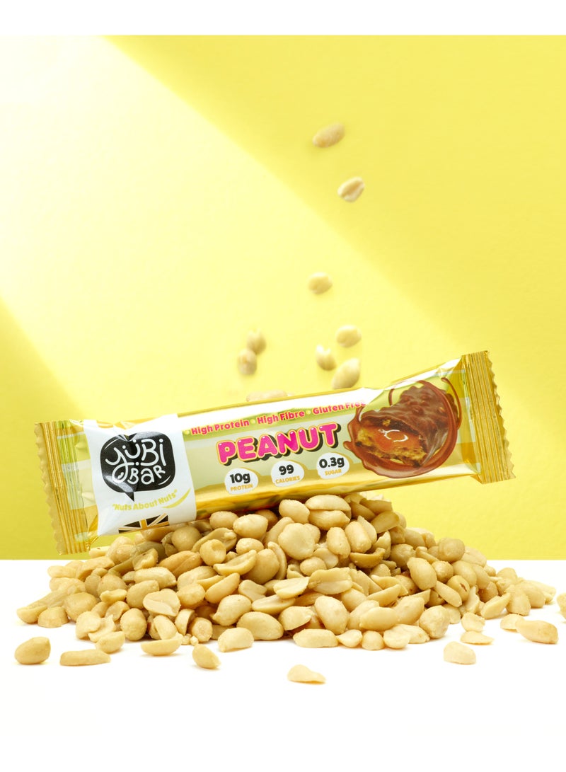 يوبي بار يـوبي بار ألواح بروتين نباتية بالفول السوداني - 12 × 35 غرام - 99 سعرة حرارية - خالية من الغلوتين ومنتجات الألبان - صنع في المملكة المتحدة - Image 3