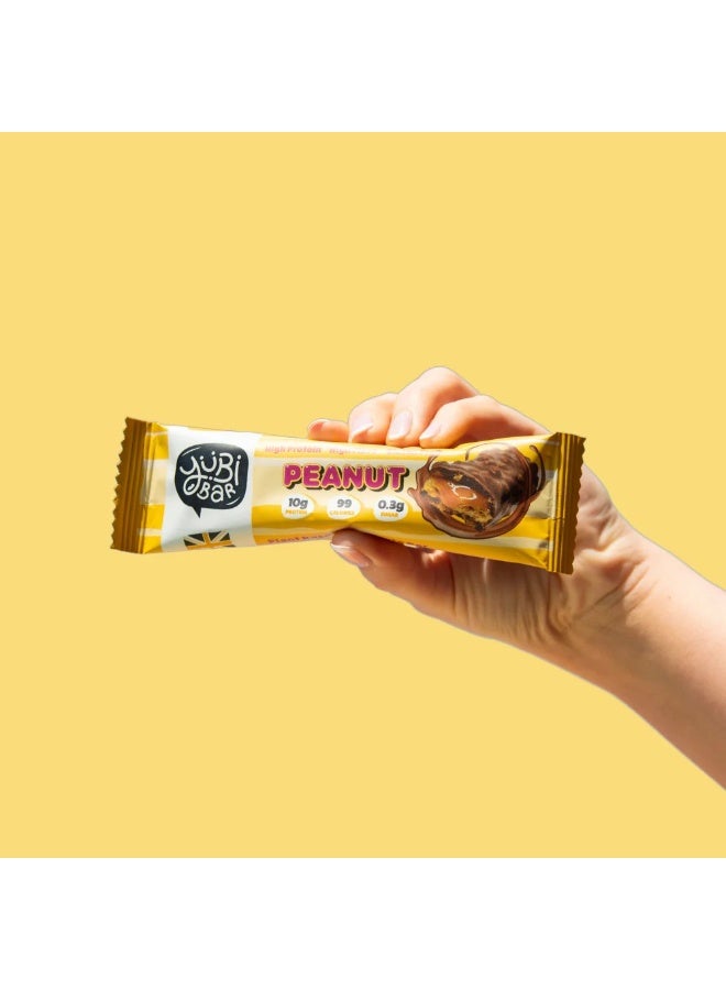 Yubi Bar Vegan Peanut Protein Bars - 12 x 35 g (Total 420 g) - 99 Calories, High Protein & Fibre, Low Sugar, Gluten & Dairy-Free Healthy Snack, Made in UK - Image 2