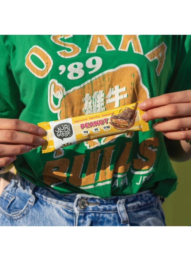 Yubi Bar Vegan Peanut Protein Bars - 12 x 35 g (Total 420 g) - 99 Calories, High Protein & Fibre, Low Sugar, Gluten & Dairy-Free Healthy Snack, Made in UK - Image 4