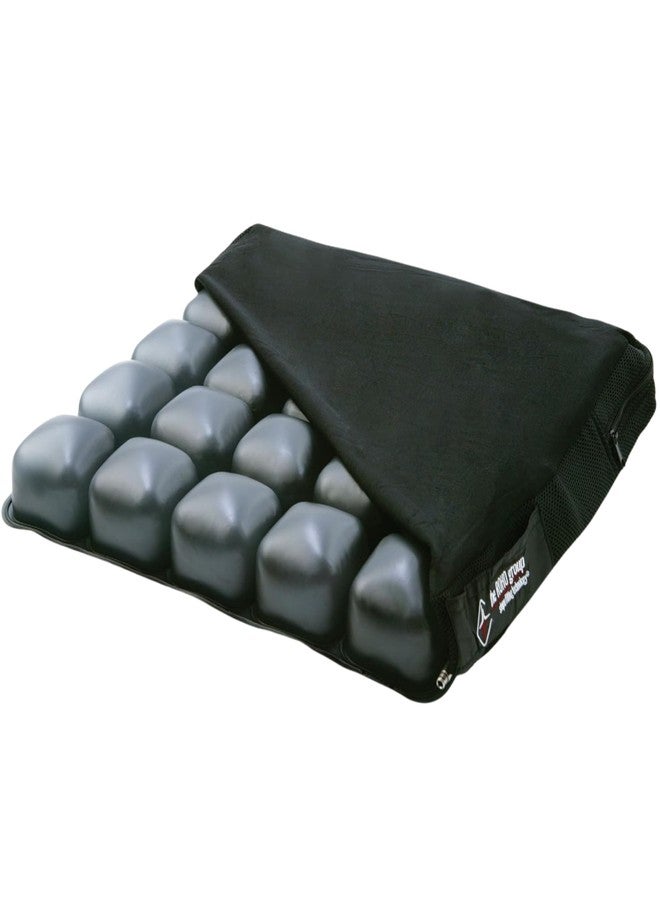ROHO MOSAIC Cushion, Standard, Inflatable Seat Cushion for Office Chair, Wheelchair, Cars, Home Living, & Back Pain Support, Adjustable Cushion with Stretchable Cover & Non-Skid Bottom, 16" x 16" - Image 1