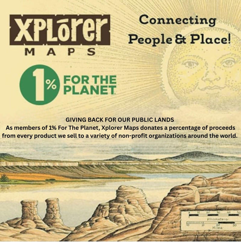 Xplorer Maps Yellowstone National Park and-Drawn Map Poster - Authentic 18x24 Vintage-Style Wall Art - Lithographic Print with Soy-Based Inks - Made in USA - Image 5