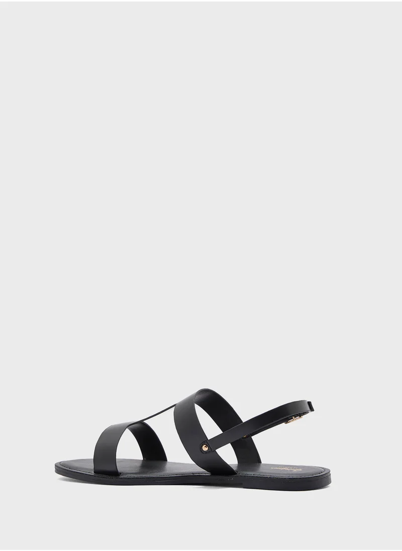 جينجر Minimalist Back Strap Flat Sandal