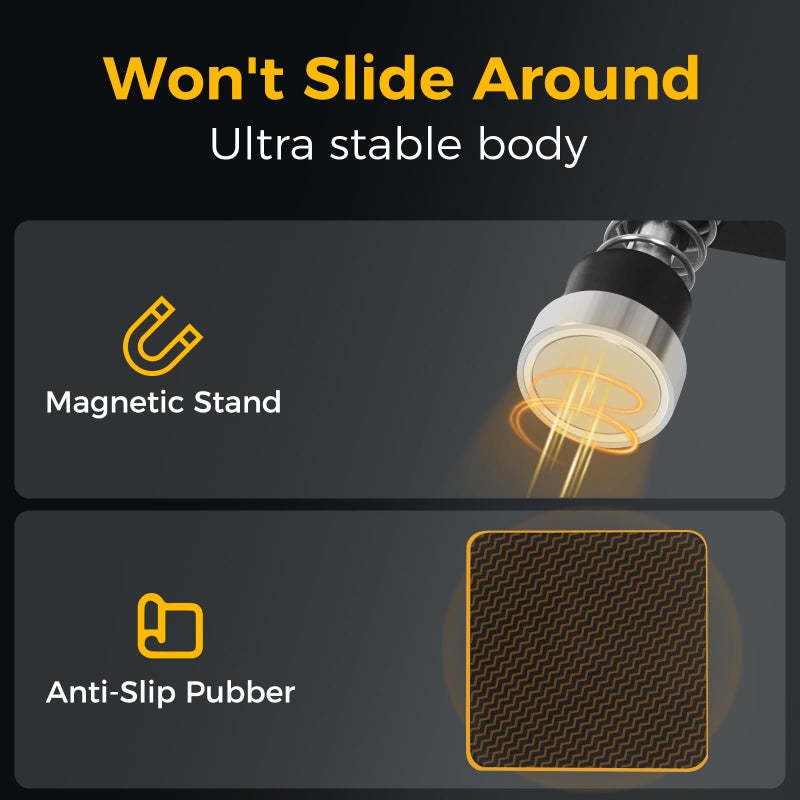 NOEVSBIG Magnetic Helping Hands Clamp Metal, Adjustable Third Hand Soldering Holder Stand For Small Electronics, Hobby DIY, Craft, PCB Repair, Precise Work, Exclusive Dual-Head Ultra-Grip - Image 2