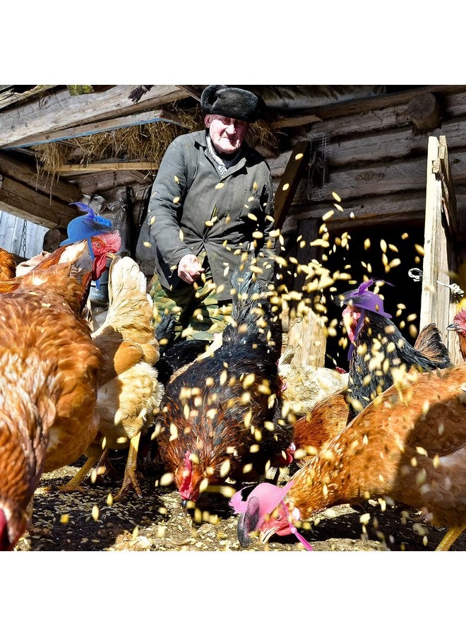 Weewooday 6 Pieces Chicken Hats For Hens Tiny Pets Funny Halloween Accessories Feather Top Hat With Adjustable Elastic Chin Strap Rooster Duck Parrot Poultry Stylish Show Costume (Simple Style) - Image 5