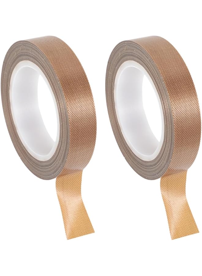 PROMASS promass High Temperature Tapes, 2 Rolls Heat Insulation Tape Seal Vacuum Sealer Machine Tapes for Vacuum Sealer Machine,Hand or Impulse Sealer (10m)  - Image 1
