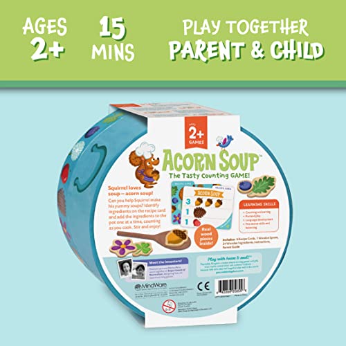 Peaceable Kingdom Acorn Soup – Game for You and Your 2 + Year Old – Fun Toddler Games Ages 2–4 That Teach Numbers and Counting Skills - Image 5