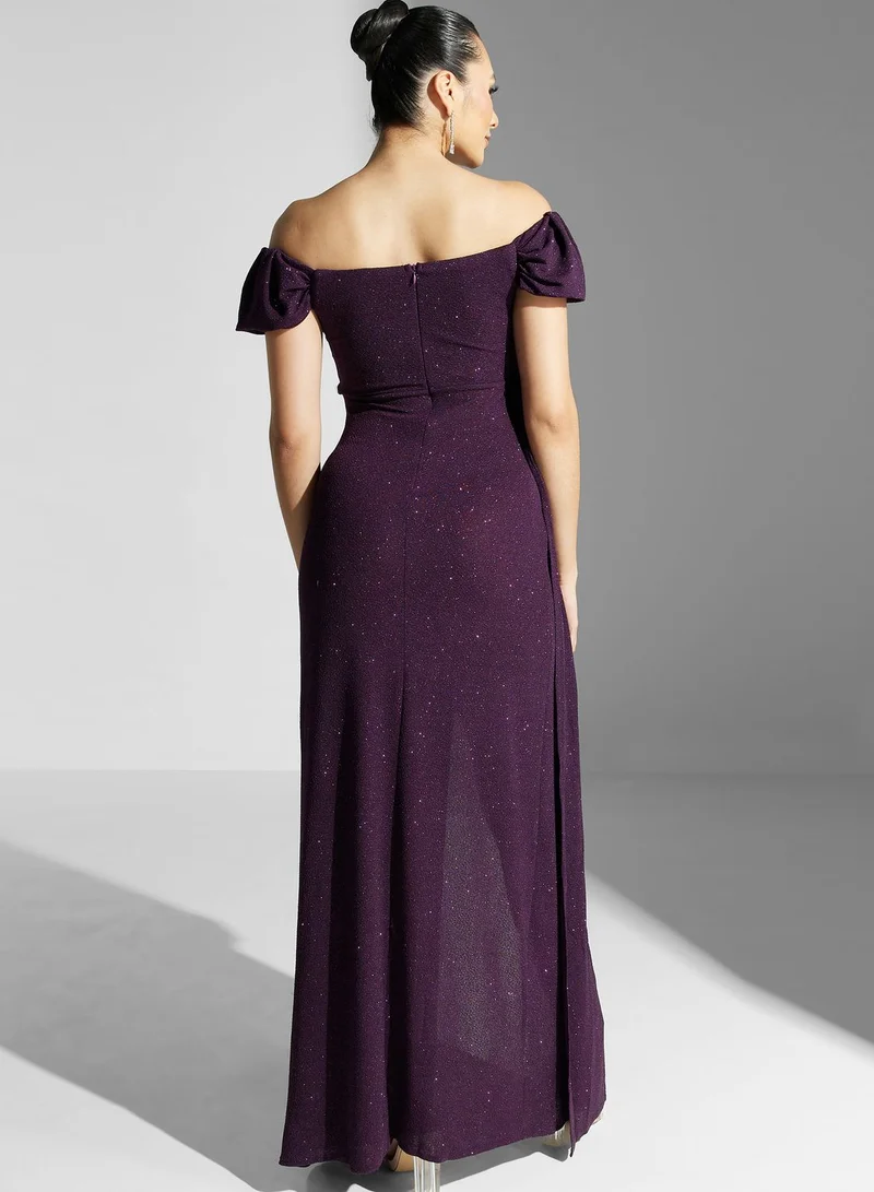 Ella Limited Edition Shimmer Dress With Slit