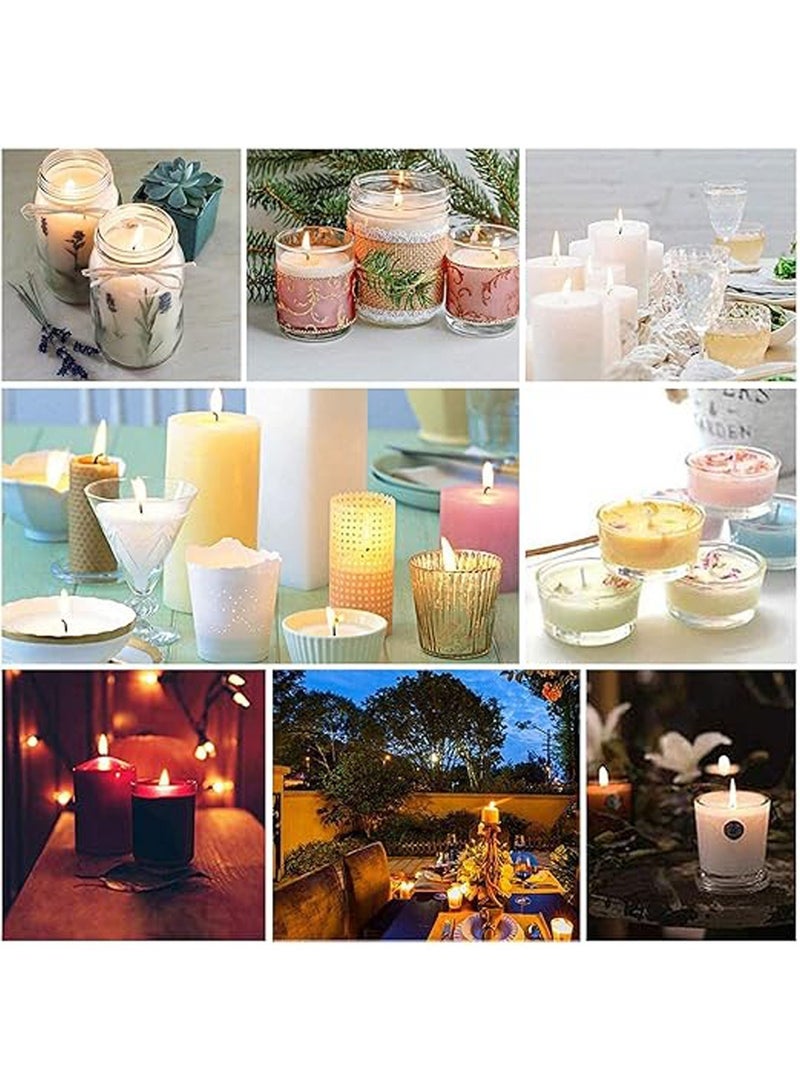 150 Pcs Candle Wicks for Candle Making Pre-Waxed Wick with Sustainers Tabs Candle Making Supplies Kit Natural Candle Wick Cotton Natural Candle Wicks DIY Gift 10cm/4in 15cm/6in and 20cm/8in  - Image 5