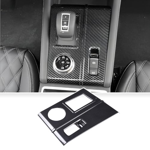 Qiosreui Gear Shift Panel Trim Cover for Mitsubishi Outlander 2022-2024 Accessories Center Console Panel Wrap Sticker Central Control Gear Shifter Console Anti-Scratch Panel Protector Frame ABS (Carbon Fiber) - Image 1