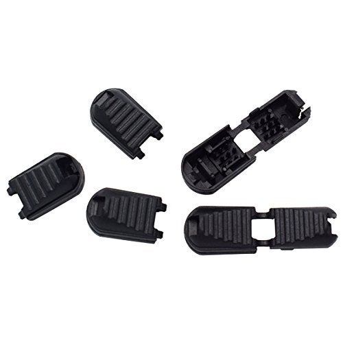 KEEJEA 25 Pack Zipper Pull Cord Lock Cord Ends Black Buckle for Paracord Cord,Shoes,Molle Backpack - Image 3