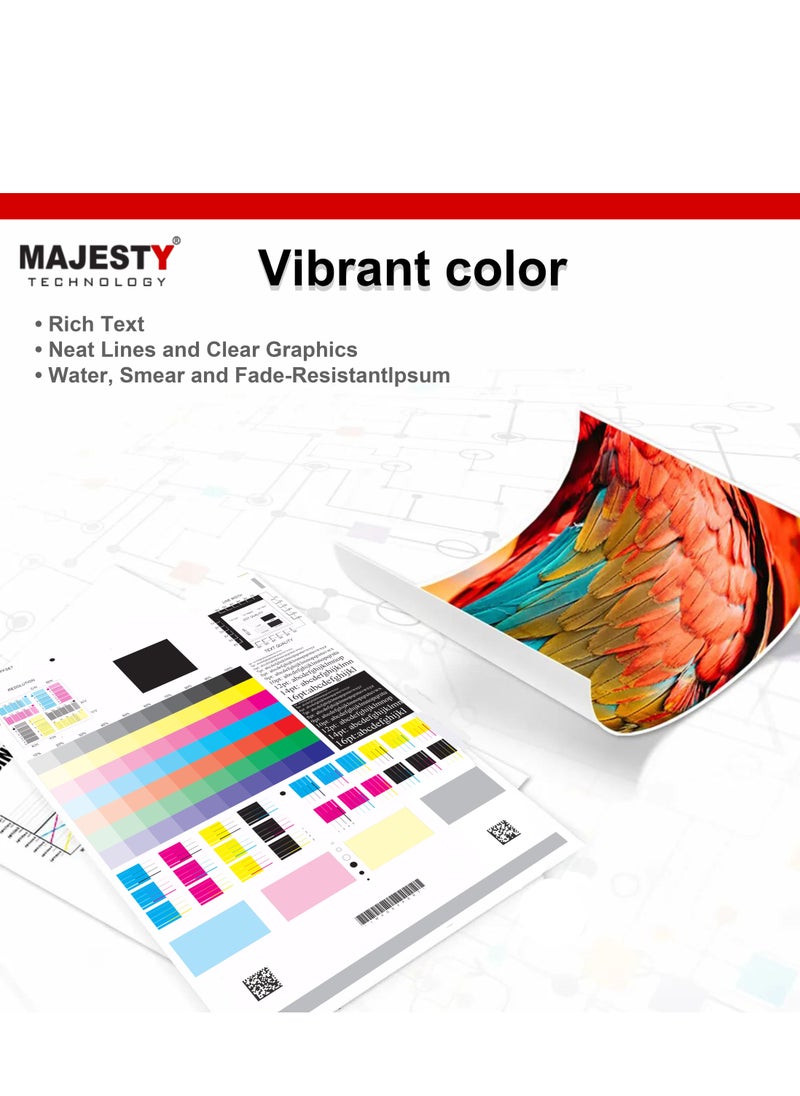 Majesty - 207A W2210 Compatible Color Toner Cartridge for HP Laserjet Pro M255dw M255nw MFP M282nw MFP M283cdw MFP M283fdn MFP M283fdw Black - Image 1
