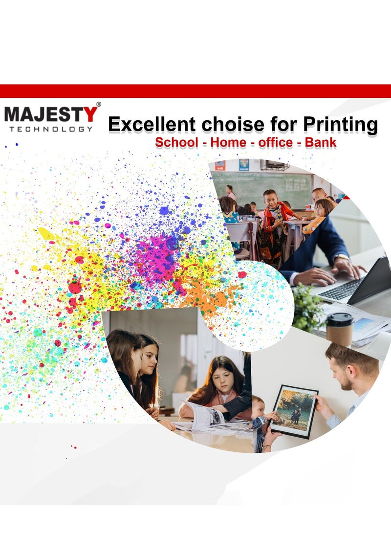 Majesty - 207A W2210 Compatible Color Toner Cartridge for HP Laserjet Pro M255dw M255nw MFP M282nw MFP M283cdw MFP M283fdn MFP M283fdw Black - Image 1