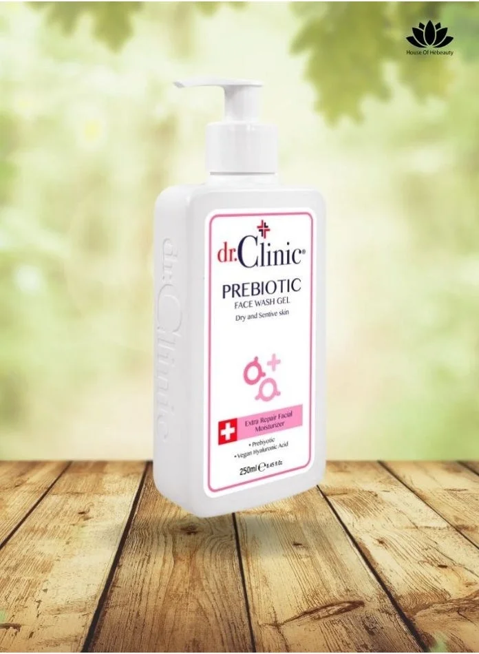 dr.Clinic Prebiotic Face Wash Gel Cleanser For Dry And Sensitive Skin (Pink)