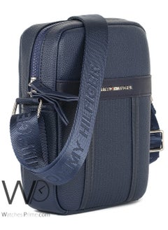 Tommy Hilfiger Plus Leather Tommy Hilfiger Crossbody Messenger Shoulder Navy Blue Mens Bag  - Image 4