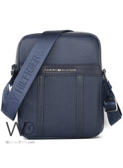 Tommy Hilfiger Plus Leather Tommy Hilfiger Crossbody Messenger Shoulder Navy Blue Mens Bag  - Image 1