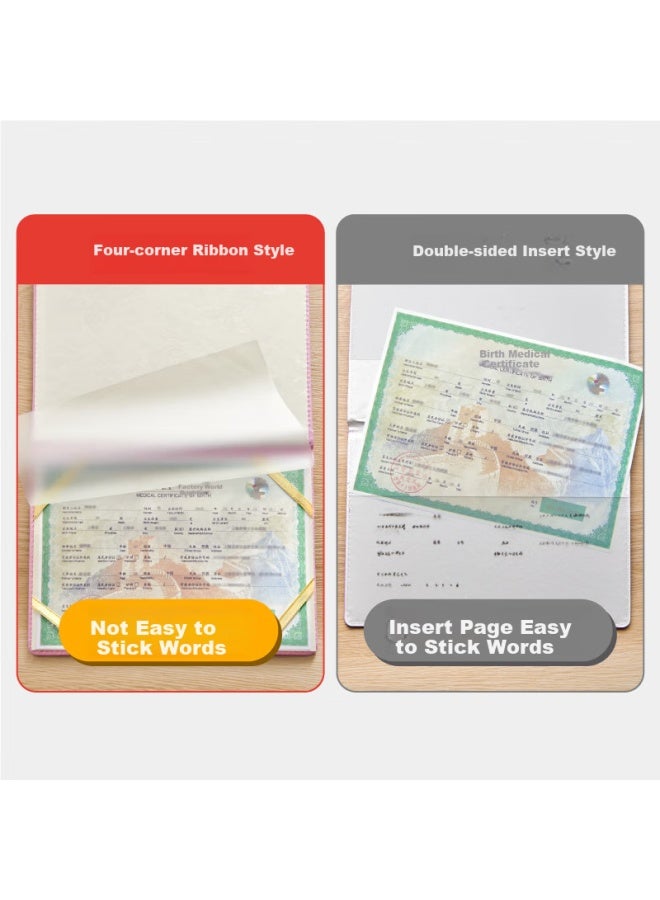 Jonevee Birth Certificate Protector, Standard Universal, Baby Birth Medical Certificate Cover, Thickened Gold, Zwcs13 - Image 4