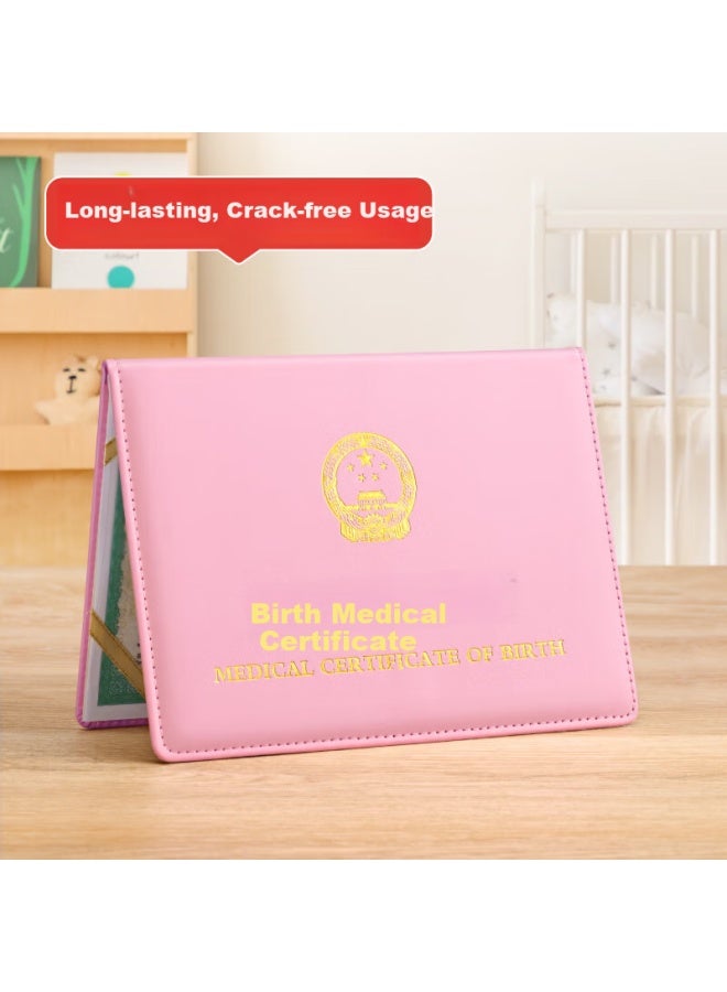 Jonevee Birth Certificate Protector, Standard Universal, Baby Birth Medical Certificate Cover, Thickened Gold, Zwcs13 - Image 2