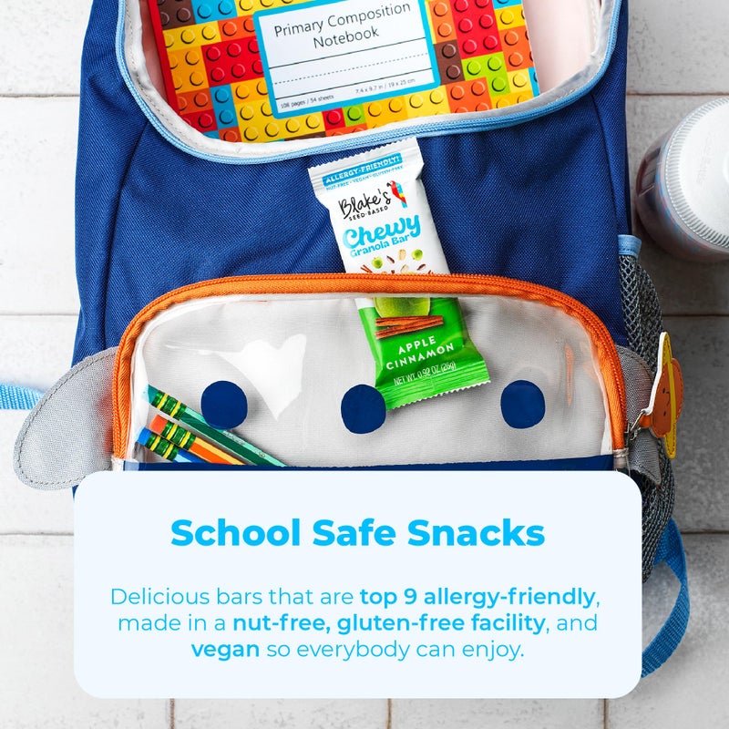 Blake's Seed Based Blake’s Seed Based Chewy Granola Bars - Apple Cinnamon (5 Count), Vegan, Gluten Free, Nut Free & Dairy Free, Healthy Snacks for Kids or Adults, School Safe, Low Calorie Soy Free Snack - Image 3