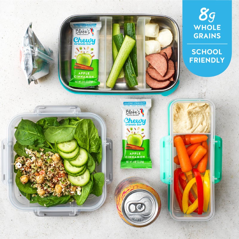 Blake's Seed Based Blake’s Seed Based Chewy Granola Bars - Apple Cinnamon (5 Count), Vegan, Gluten Free, Nut Free & Dairy Free, Healthy Snacks for Kids or Adults, School Safe, Low Calorie Soy Free Snack - Image 5