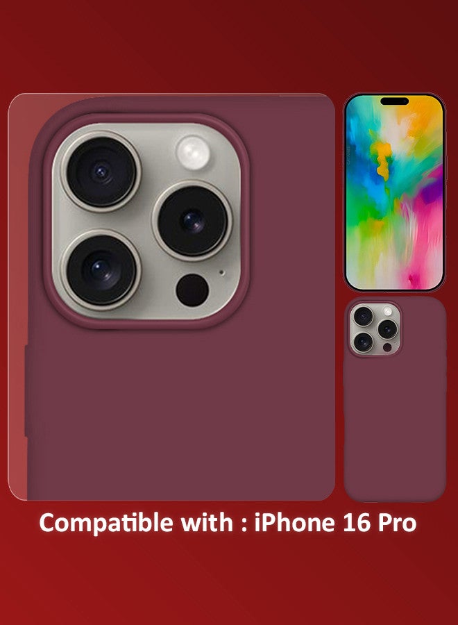 (for iPhone 16 Pro) Case, Slim Silicone Case, Full Covered Anti Scratch Shockproof Protective Cover - Image 3