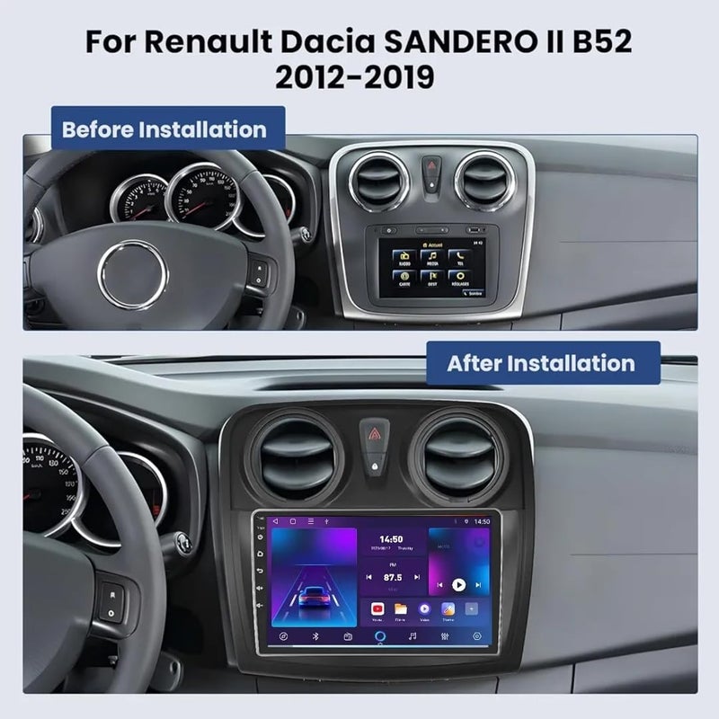 VIEREX 9-Inch Android Car Stereo for Renault Sandero II B52 - Image 2