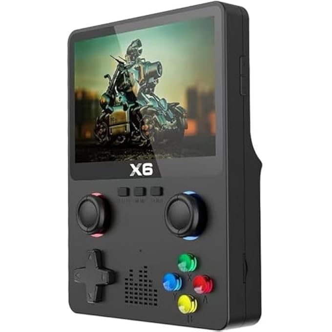 X6 HANDHELD GAME CONSOLE 3.5 INCH IPS SCREEN WITH 10,000 GAMES 32GB - Image 1