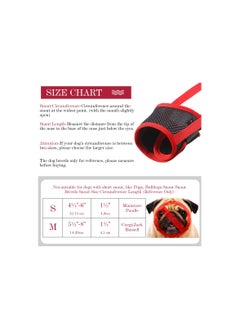 SYOSI Dog Muzzle, Soft Nylon Muzzle Dog Mouth Guard Dog Mouth Cover with Breathable Mesh Fabric and Adjustable Strap, Health Guard for Small Medium Dogs Anti Biting Barking Chewing(4 Pcs )(Red+Black)(S)  - Image 5